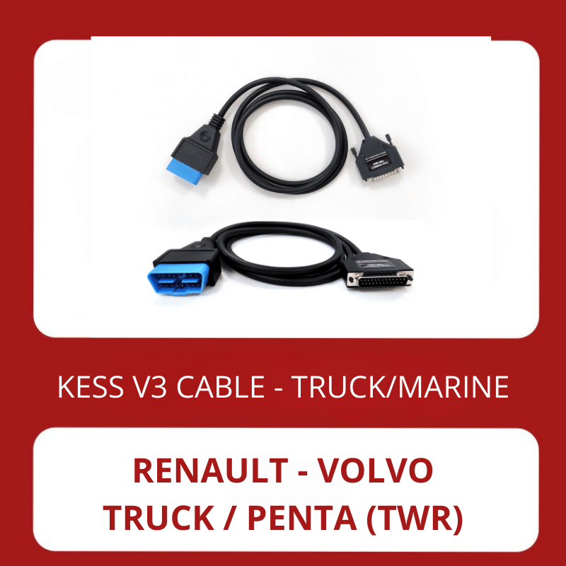 KESS3 Renault and Volvo (Truck and Penta) OBDII diagnostic connector cable for TRW systems 