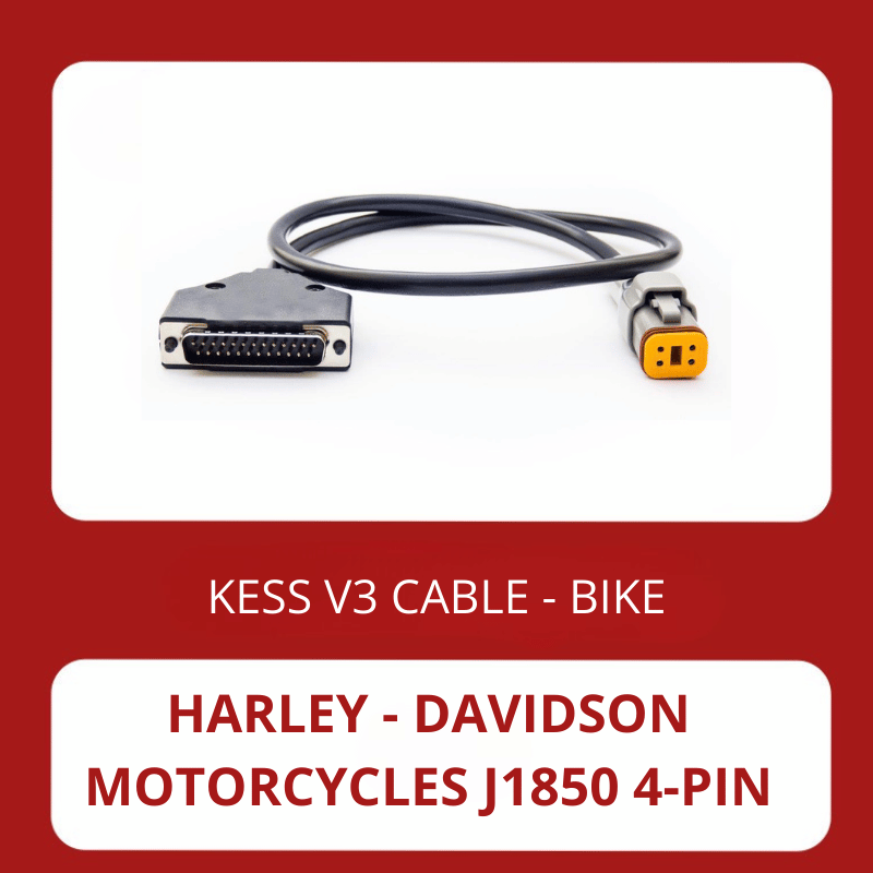 KessV3 Harley Davidson J1850 4-pin OBD Connector Cable for ECU 