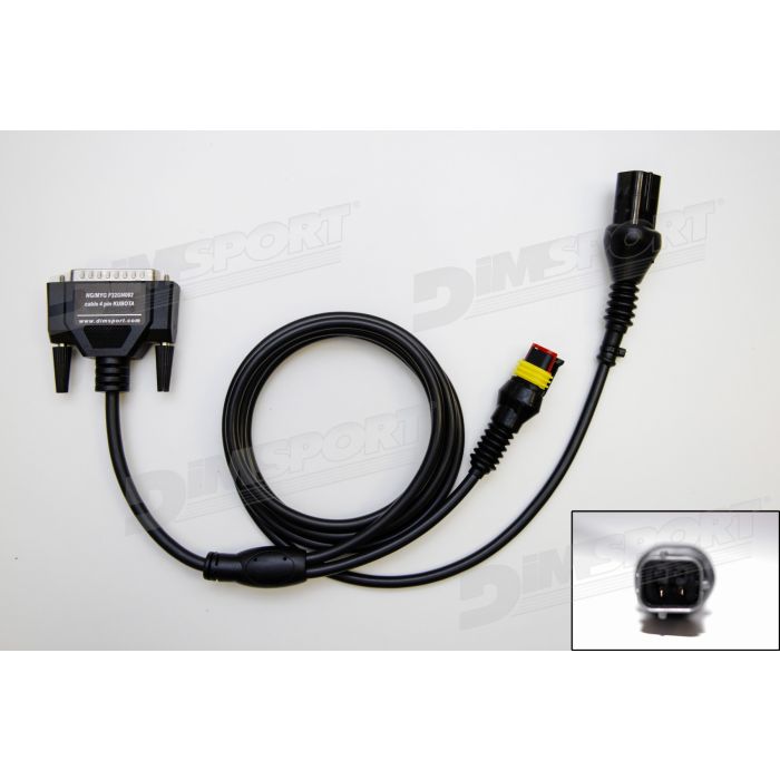 New Genius Kubota 4-pin diagnostic connector + 3-pin power supply cable F32GN081