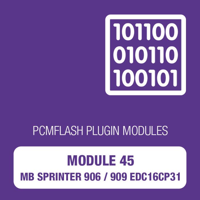 PCM Flash - Module 45 - MB Sprinter 906 / 909 EDC16CP31 (pcmflash_module45)