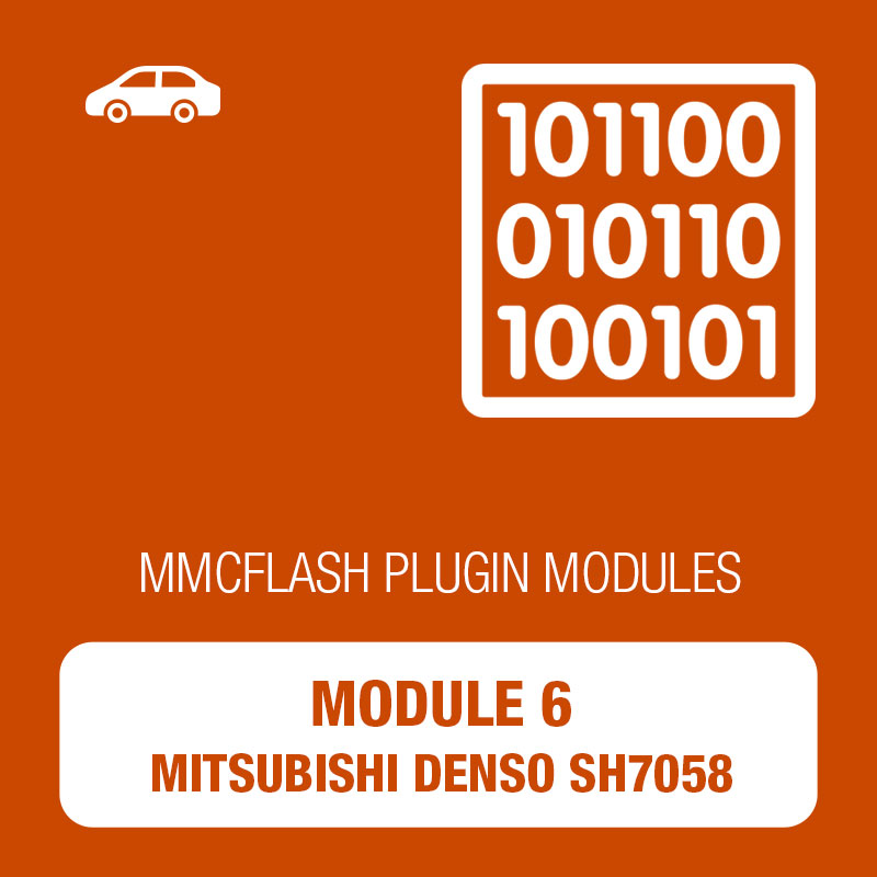 6 Module - Mitsubishi Diesel Denso SH7058 (FP-256H, silver case) for MMC Flash 